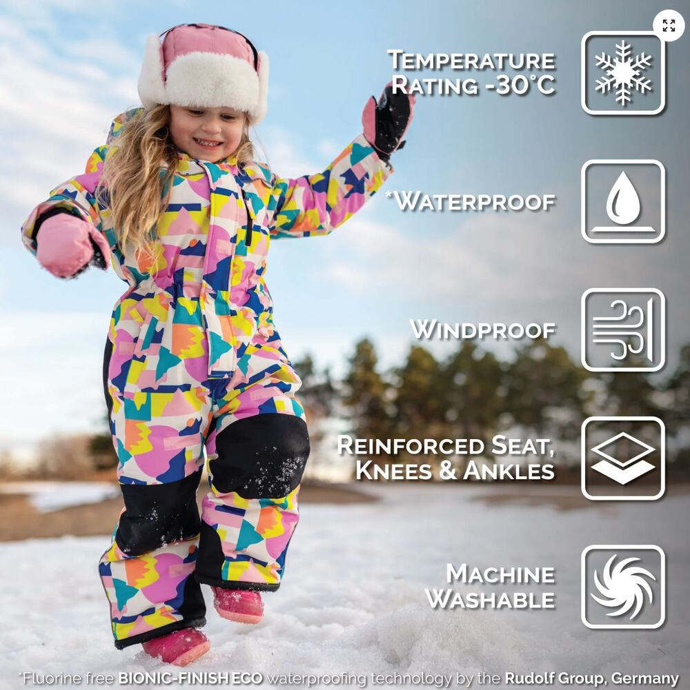 Jan & Jul NWT Kids Waterproof Snowsuit Winter Sun 2T